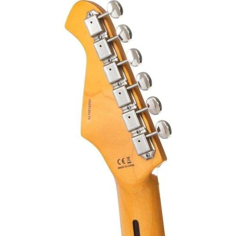 Guitarra Elétrica Aria Pro II STG-57 com Corpo em Alder e Braço Maple Peça Única Black Aria Guitars