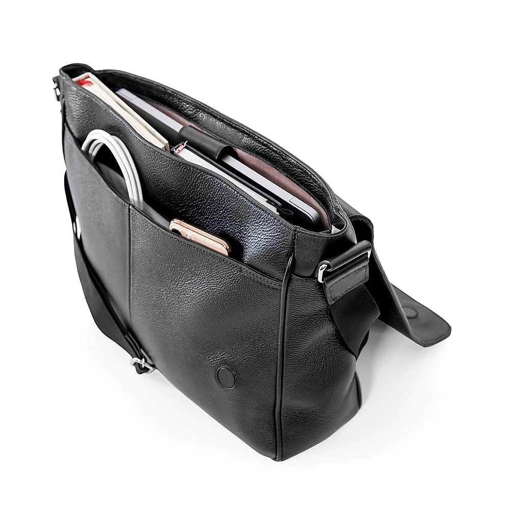 Bolsa Transversal iPlace, Pampas, Couro Preto   Bolsa Transversal Originais iPlace, Pampas, Couro Preto