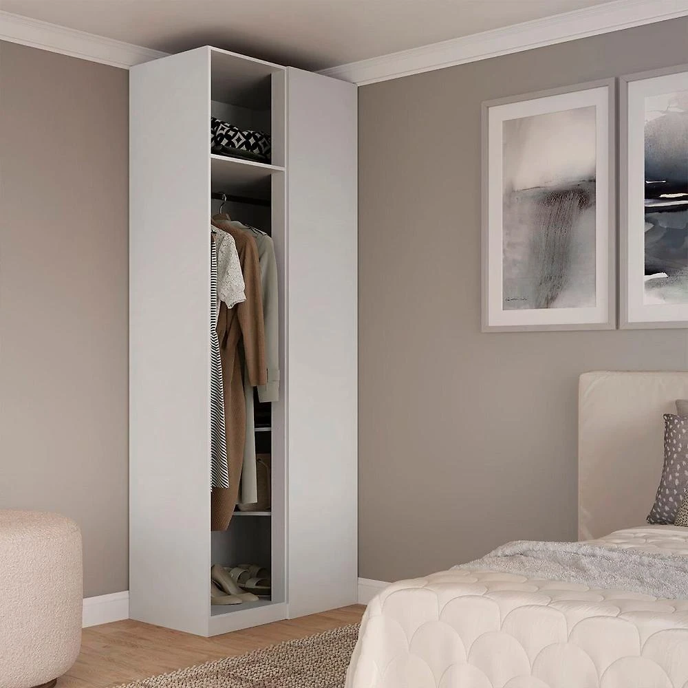 Miniatura Módulo Closet de Canto Reto sem Portas Altezza Branco