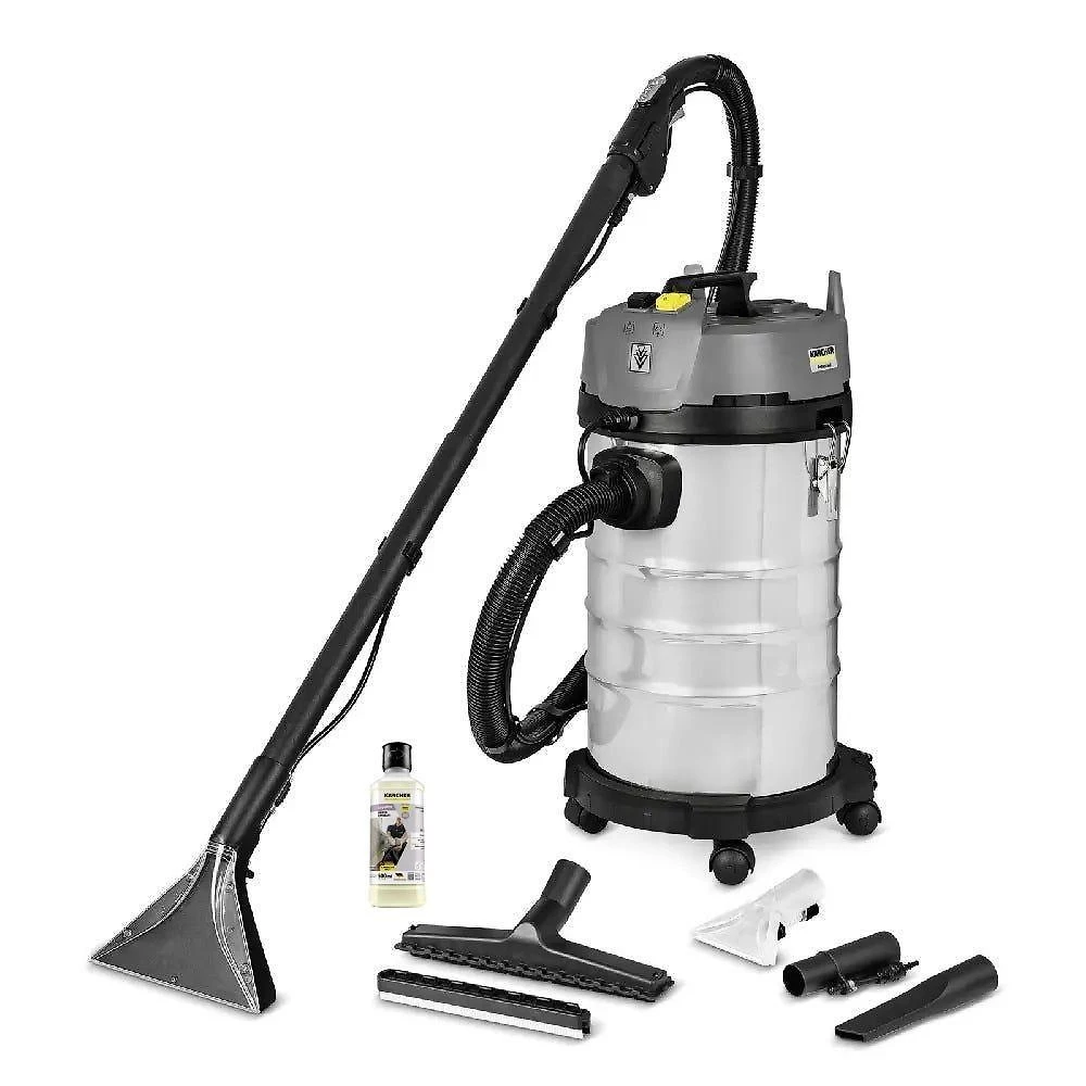 Aspirador e Extrator Puzzi 4-30 Classic 1700W 5 Funções em 1 Prata 30L 220V com Detergente Karcher