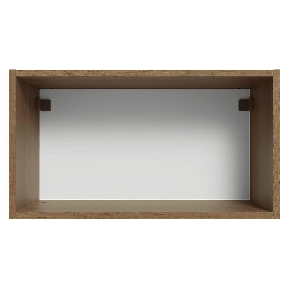 Armário aéreo 60 cm 1 porta basculante rustic/cinza vik madesa