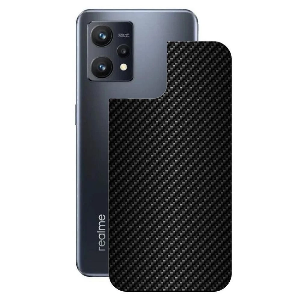 Película Para Realme 9 - Traseira De Fibra De Carbono Preta - Gshield