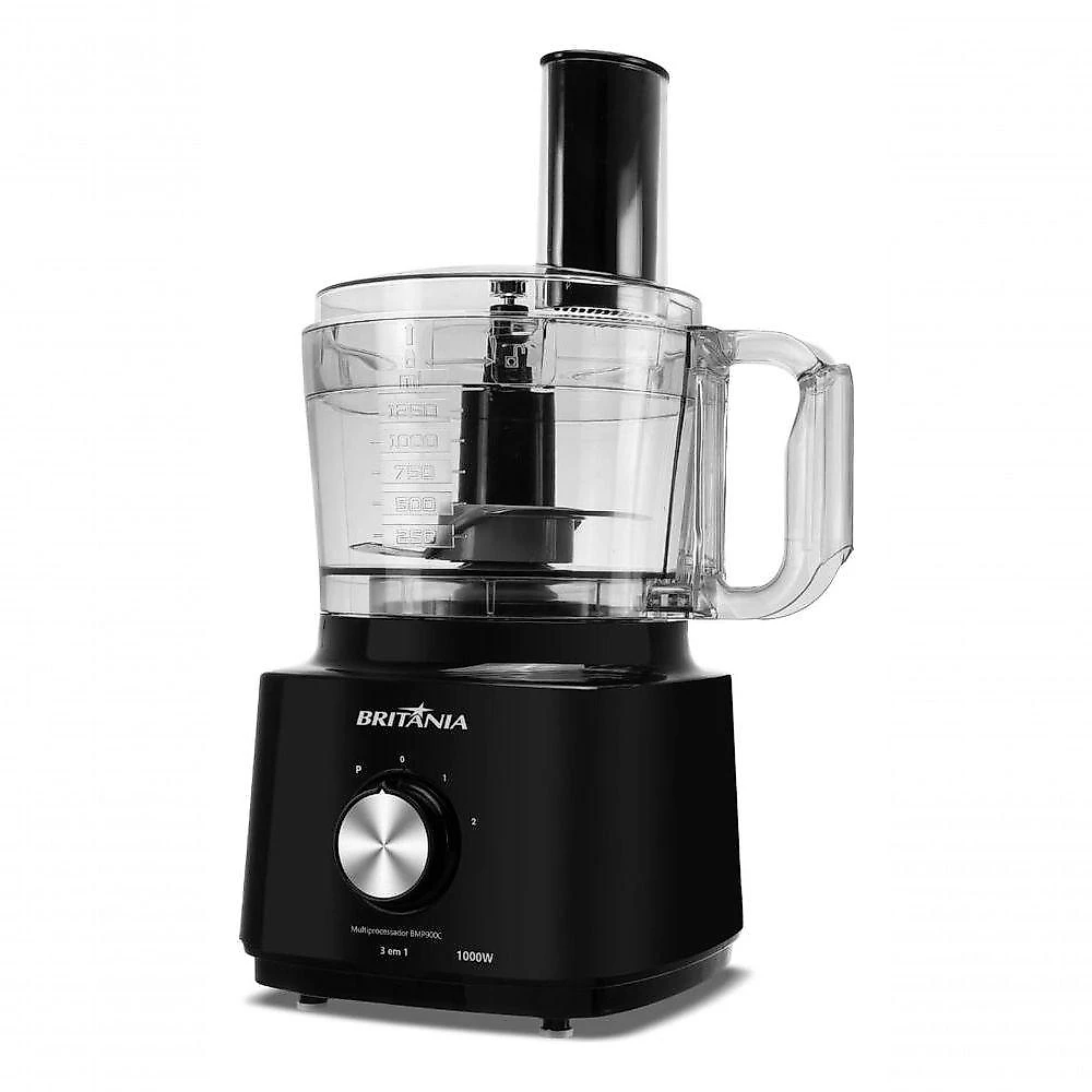 Multiprocessador BMP900 3 em 1 com 1000W Preto para Facilitar o Dia a Dia na Cozinha 110V