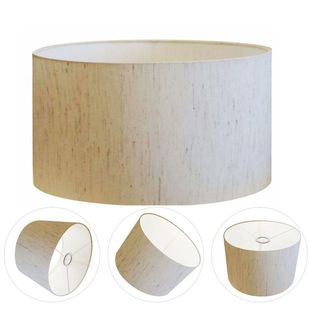 Cúpula para Abajur e Luminária CP-8024 Cilíndrica 50X25CM Linho Bege Vivare Brasil Iluminação