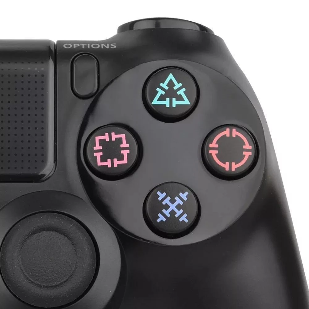 Miniatura Controle PS4 Slim Dualshock Jet Black Fio Resistente Full