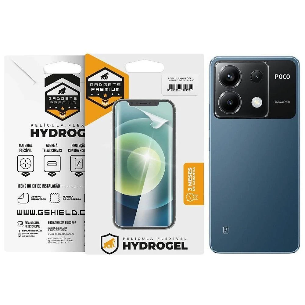 Película Para Poco X6 5g - Traseira Hydrogel Hd - Gshield