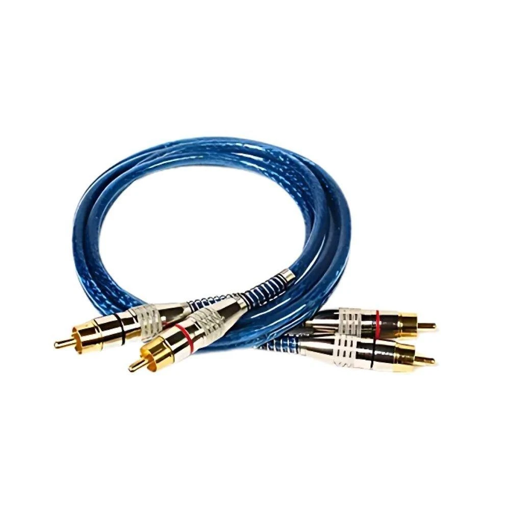 Cabo RCA NWT 2x2 Nwt para Audio e Video Blindado Bivolt Azul 1M