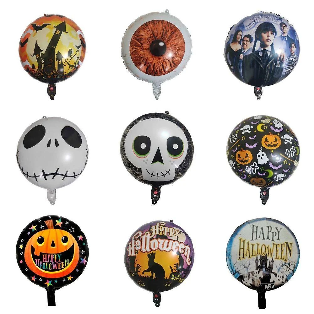 Balão Metalizado Halloween Estampado - 18 Polegadas Modelo Happy Halloween 1