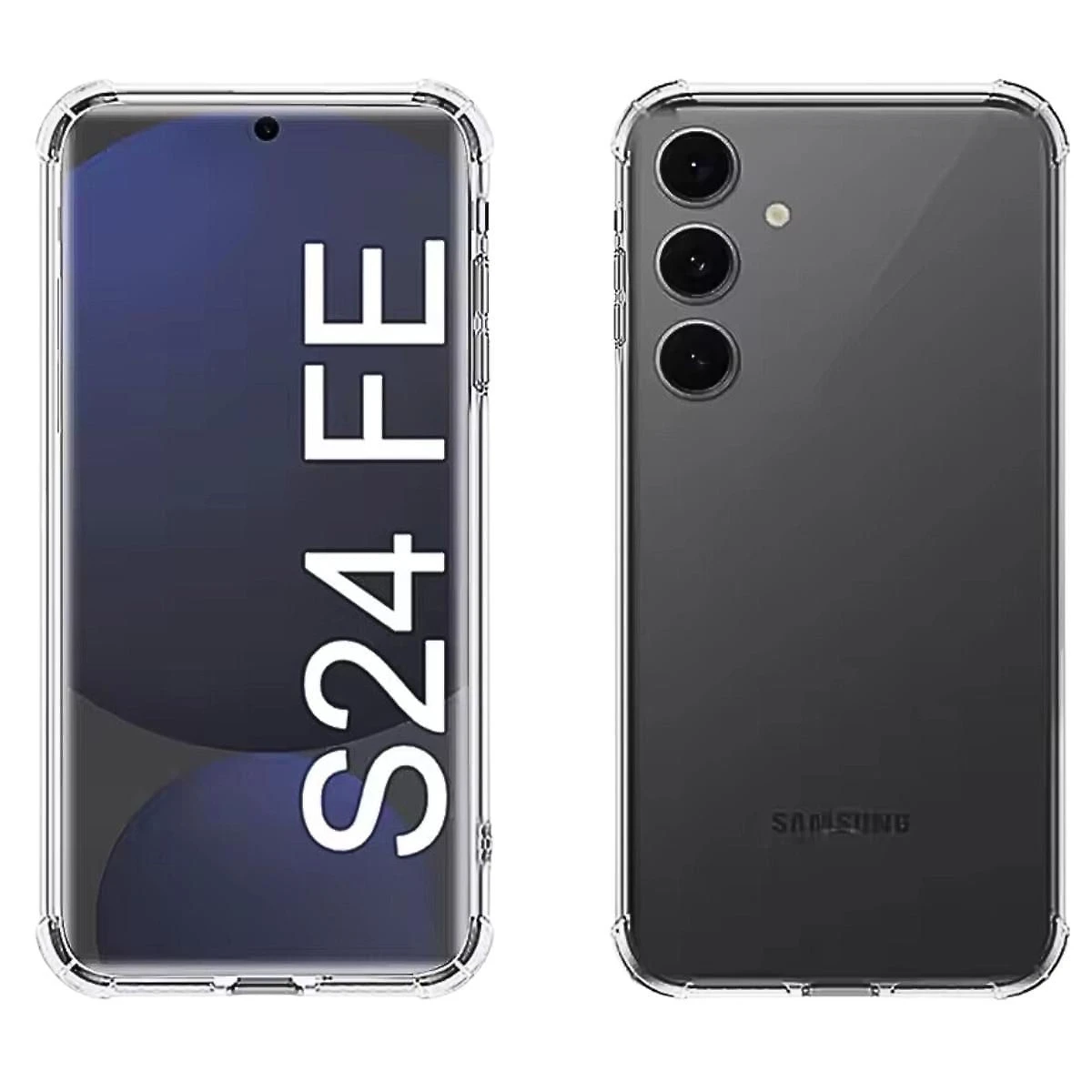 Miniatura Capinha Galaxy S24Fe Transparente Bordas Reforçadas