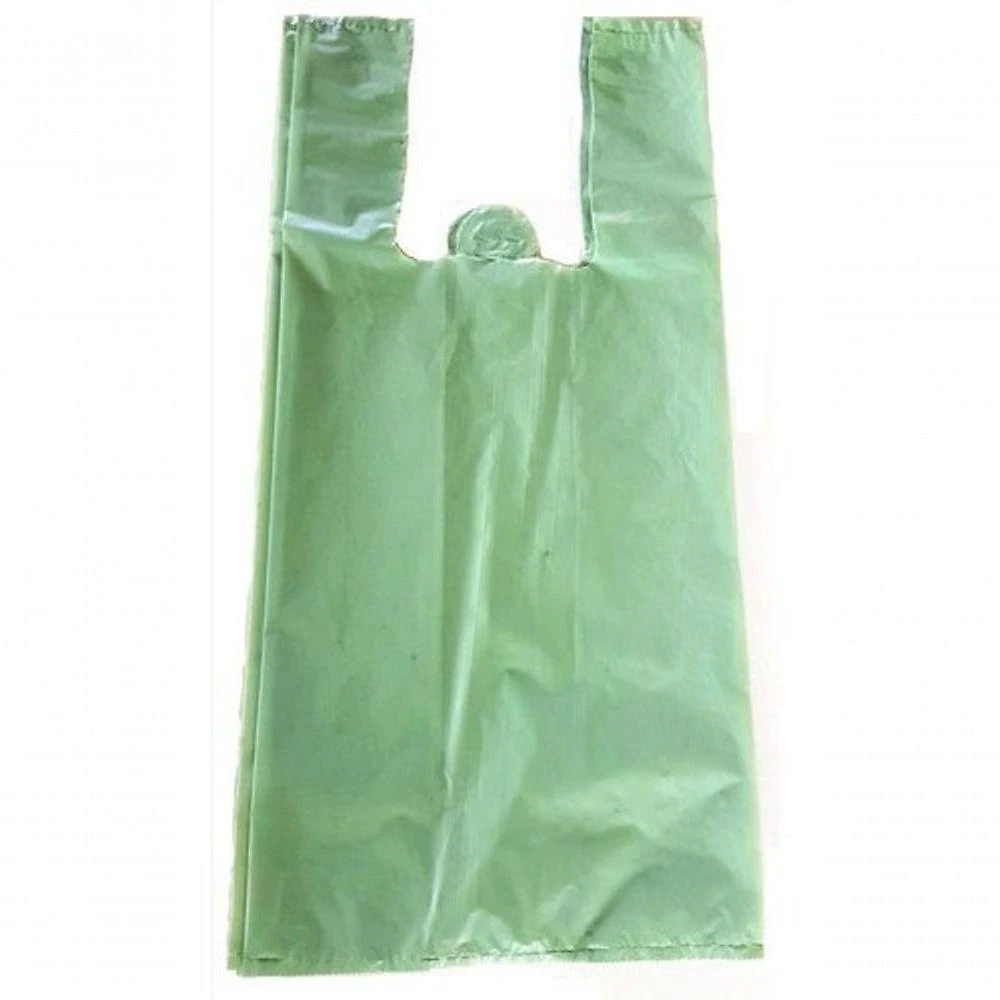 Sacola Plástica Reciclada 50x60 15KG com Espessura Resistente MICRA 5 Verde Higipack
