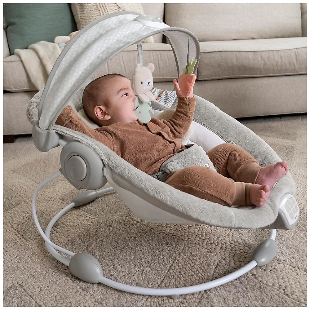 Cadeirinha Relaxante Ingenuity InLighten Nate com Barra Luminosa Recém-nascido a 9 kg