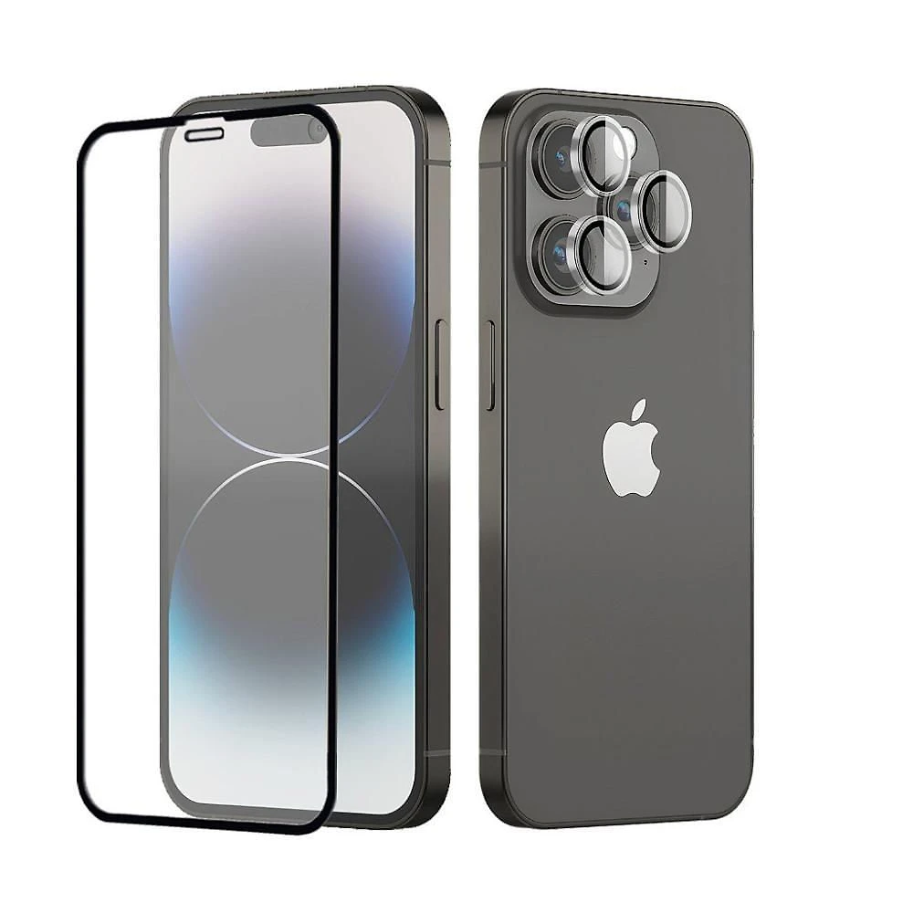 Kit de Proteção Gshield para Iphone 14 Pro Full Protection com Película 9H e Protetor de Lente