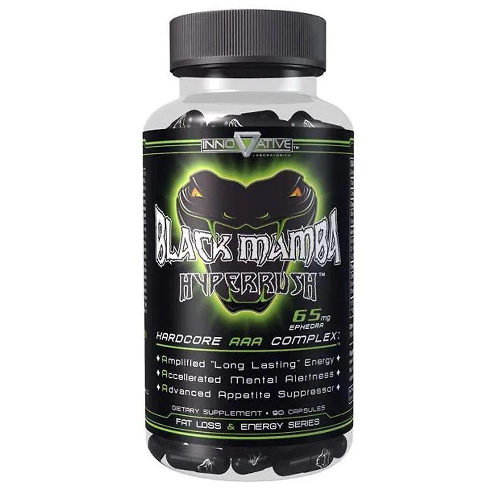 Miniatura Black Mamba Hyperrush 65Mg 90 Cápsulas - Innovative Labs