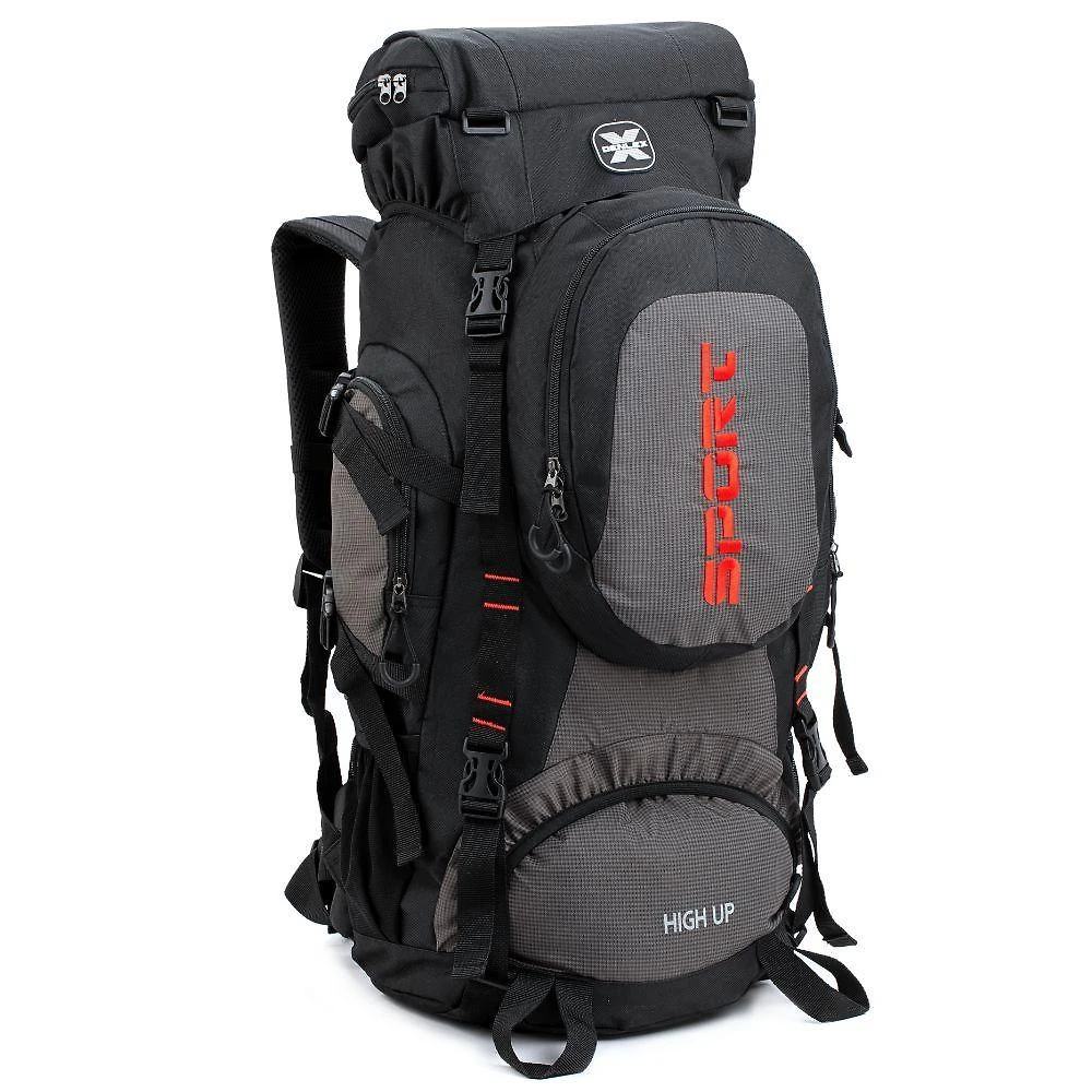 Mochila Grande Camping Reforçada Denlex Preto