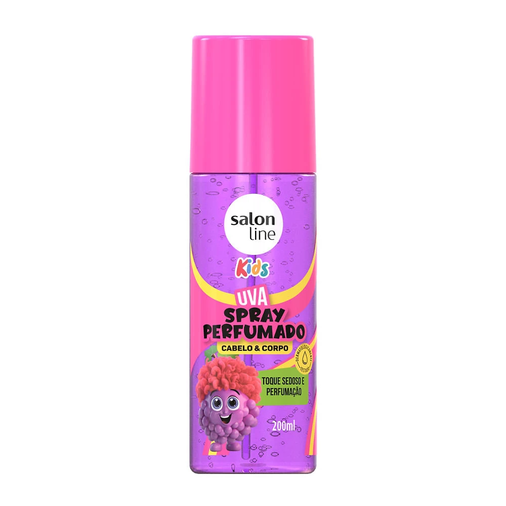 Spray Perfumado  Salon Line Kids Cabelo & Corpo Uva 200ml