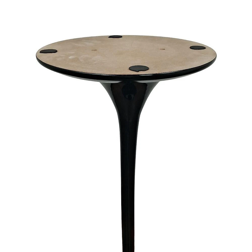 Mesa Saarinen Bistrô Fórmica Preta 70cm - Base Preta