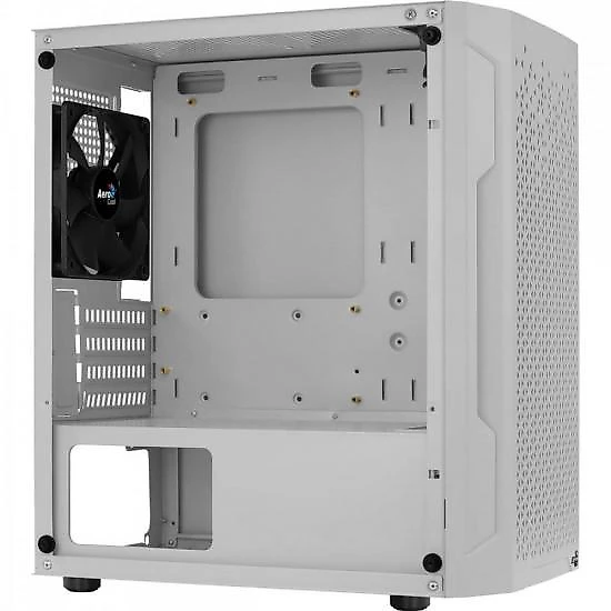 Gabinete gamer aerocool trinity mini branco lateral vidro