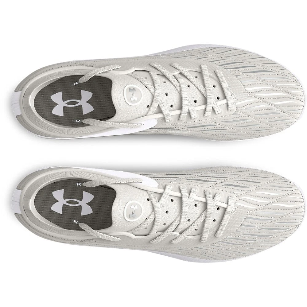 Miniatura Chuteira de Campo Masculina Under Armour Magnetico Pro 4 FG 34 Branco