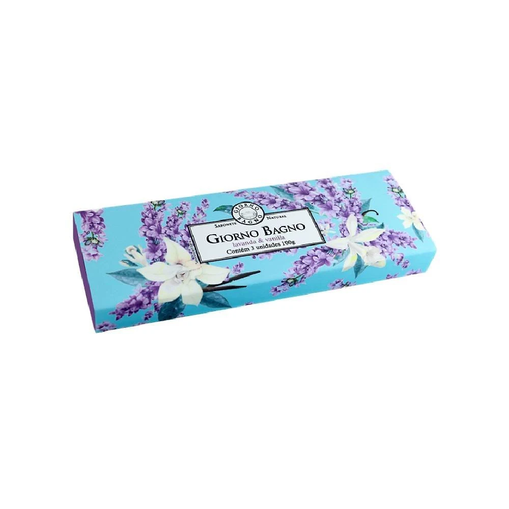 Kit Sabonetes Giorno Bagno Lavanda E Vanilla 3x100g