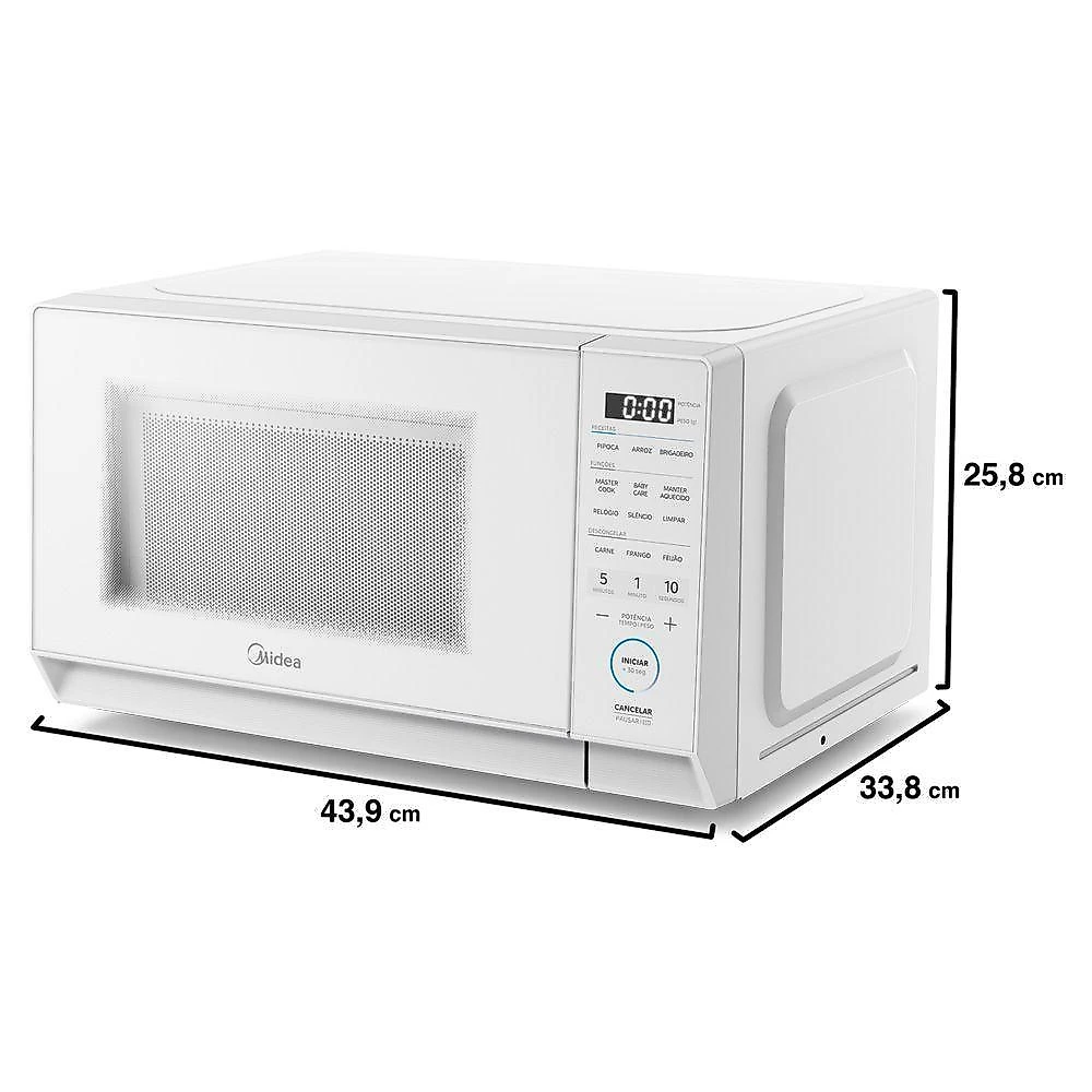 Micro-ondas Midea 20L Mastercook 6 Funções MHP20B2 Branco 220V
