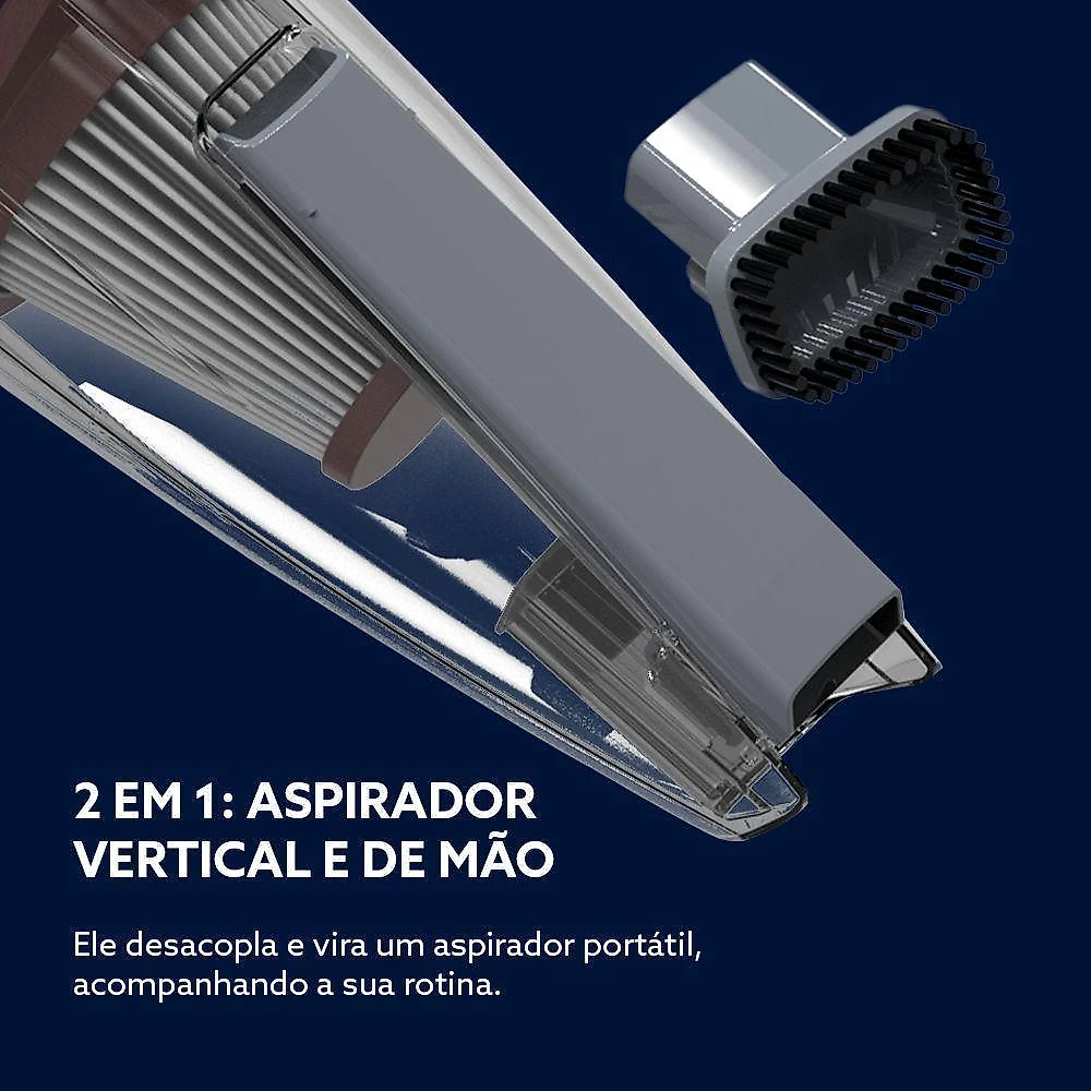 Aspirador de pó vertical 2 em 1 oster stick hepa vermelho 600w 110v