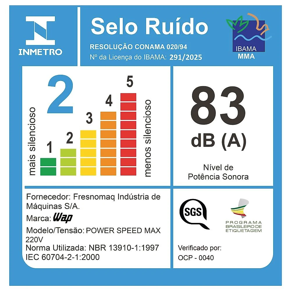 Aspirador de pó vertical wap power speed max 1600w 3 em 1 110