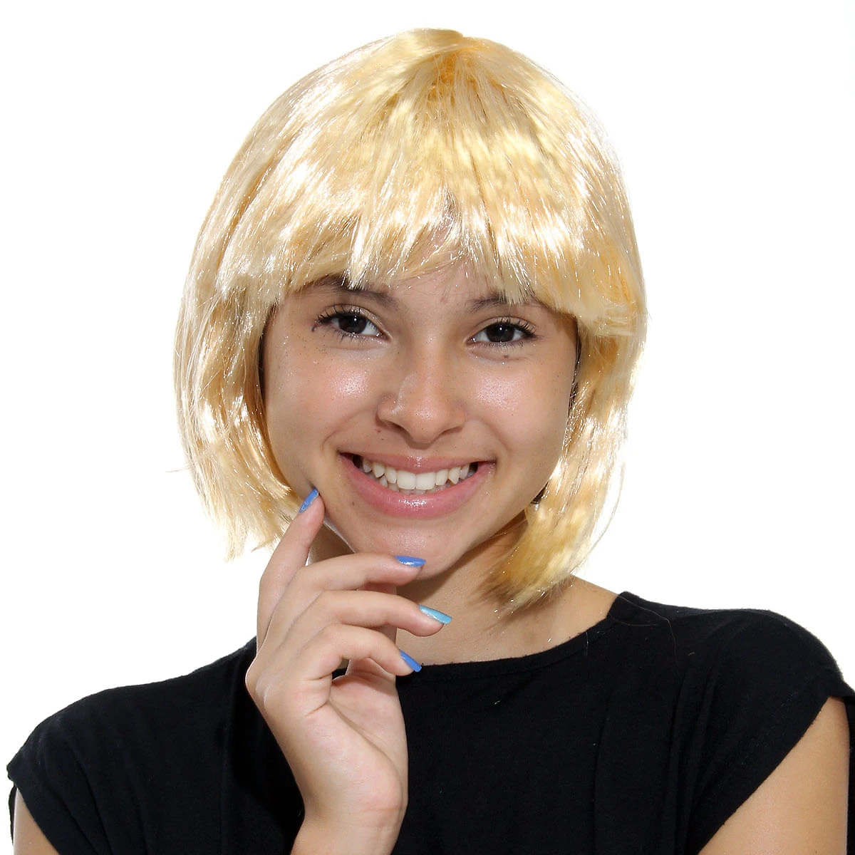Peruca Chanel Loira  Fantasia e Cosplay