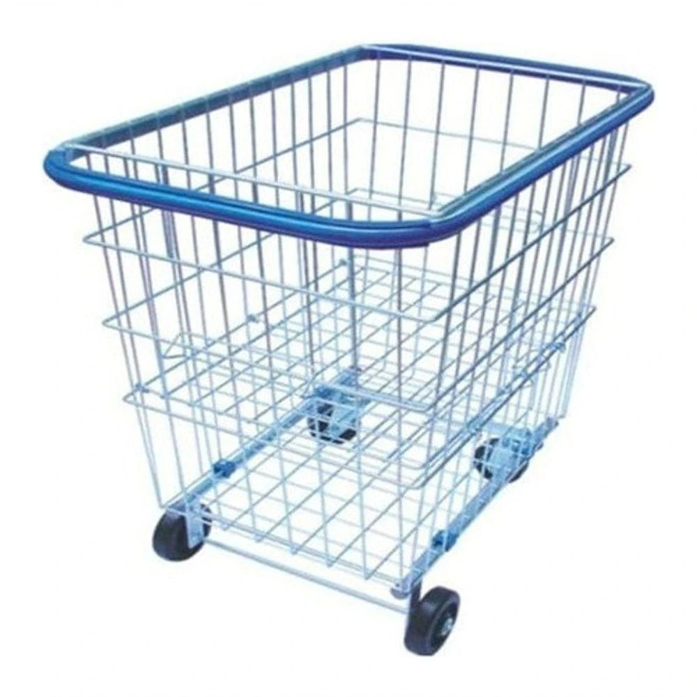 Carrinho para Condomínio 215 Litros com Repartição Lateral em Aço Carbono Galvanizado Higipack
