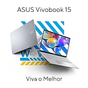 Notebook ASUS Vivobook 15 Core i5, 8GB RAM, 256GB SSD, Tela 15,6” FHD Windows 11, Cool Silver– X1504VA-NJ1738W