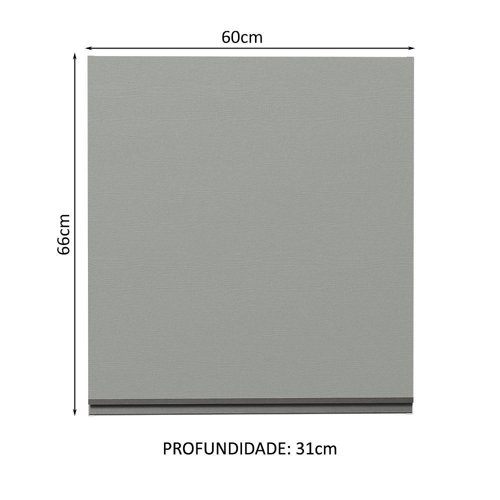 Armário aéreo 60 cm 1 porta  nice madesa