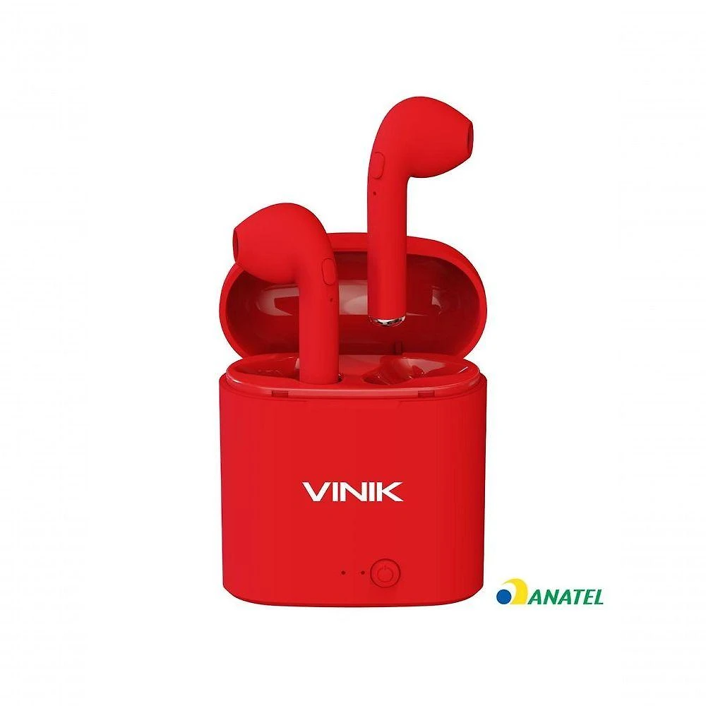 Fone de Ouvido Bluetooth Vinik Easy W1+ TWS True Wireless Estéreo Real com V5.0+EDR