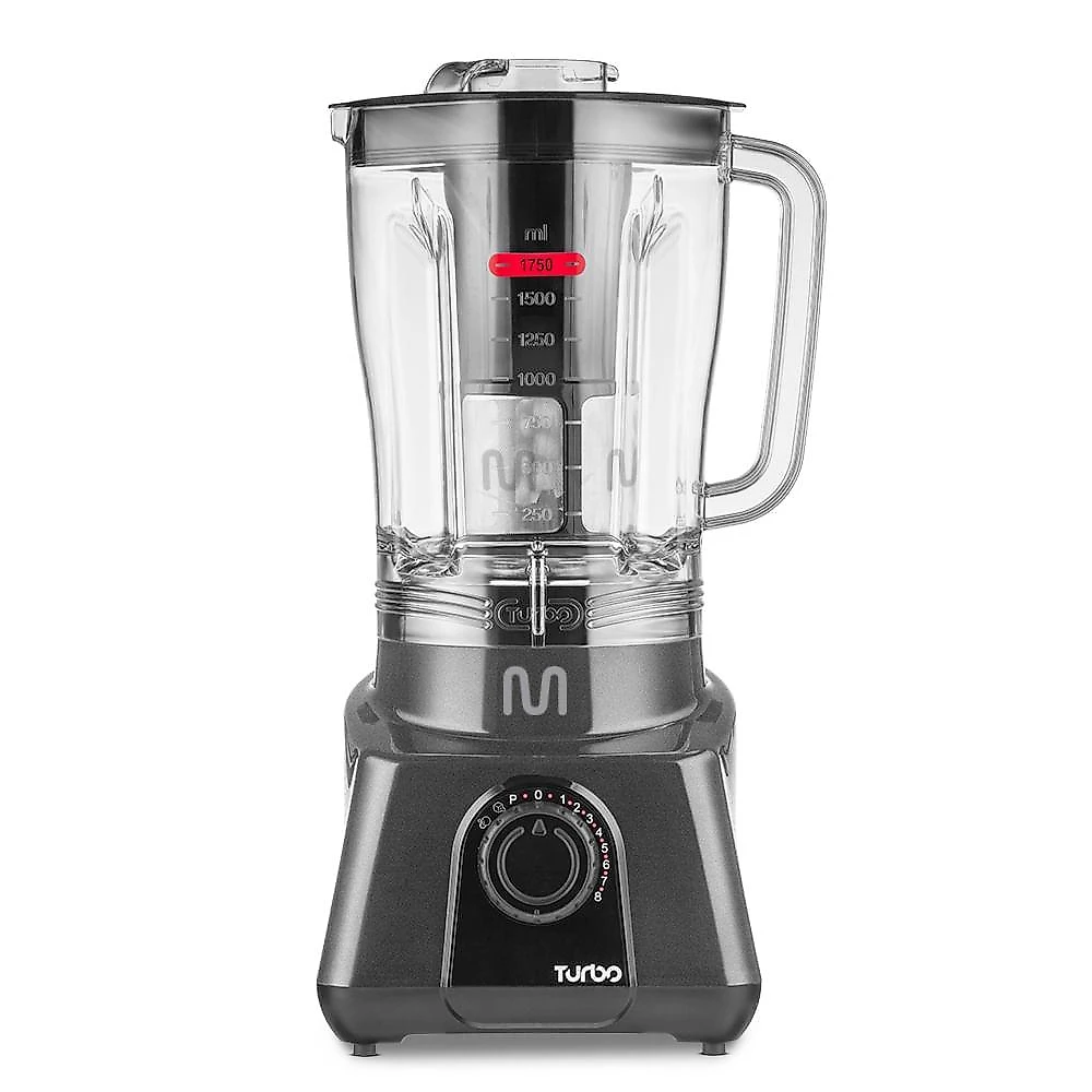 Liquidificador multi home 2,6l turbo 1200w-220v c/8 velocidades - lq1212 cinza - 220v