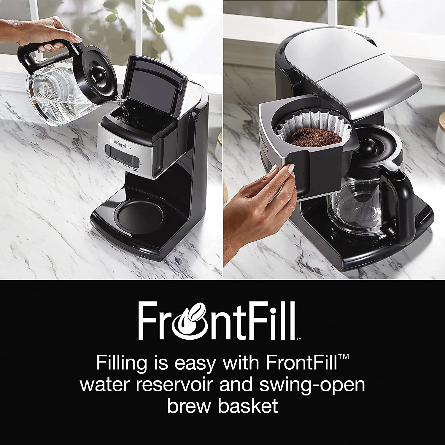 Proctor Silex 43687 Máquina de Café Expresso Manual 28L com A ntiGotejamento 110V Preta
