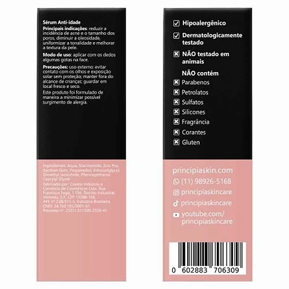 Sérum facial anti-idade principia - nc-10