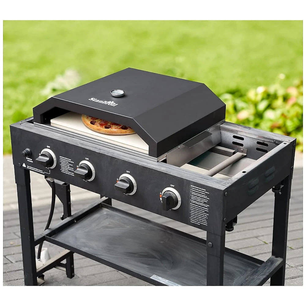 Forno de Pizza Stanbroil para Blackstone 91,44 cm a Gás Pedra Refratária Cordierite Externo