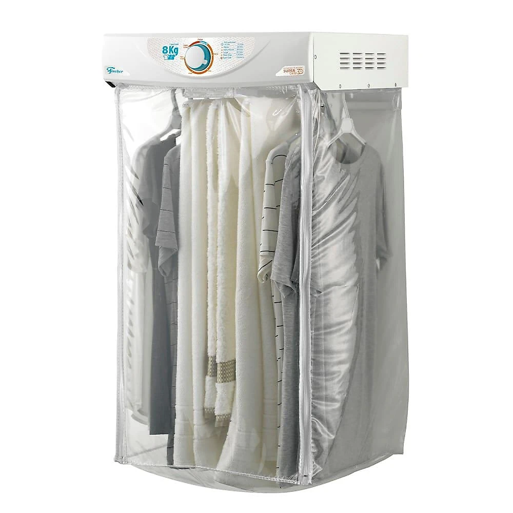 Secadora de parede fischer 8 kg super ciclo com timer contínuo – branca 220