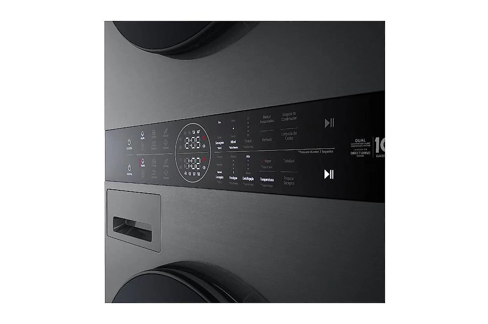 Lava e Seca LG 14kg  Black Inox  Torre WK14BS6A - 220V 220V