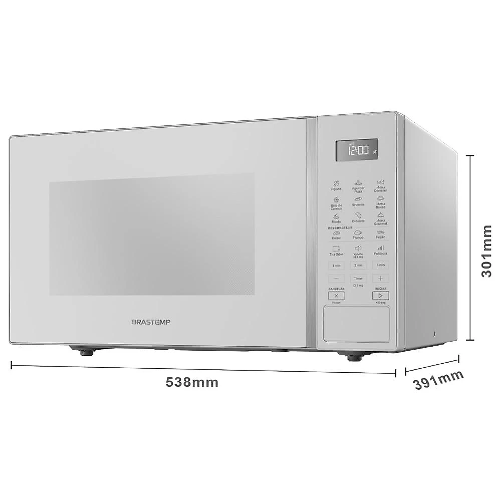 Micro-ondas Brastemp BMS46AB, 32 Litros, Branco  110 Volts