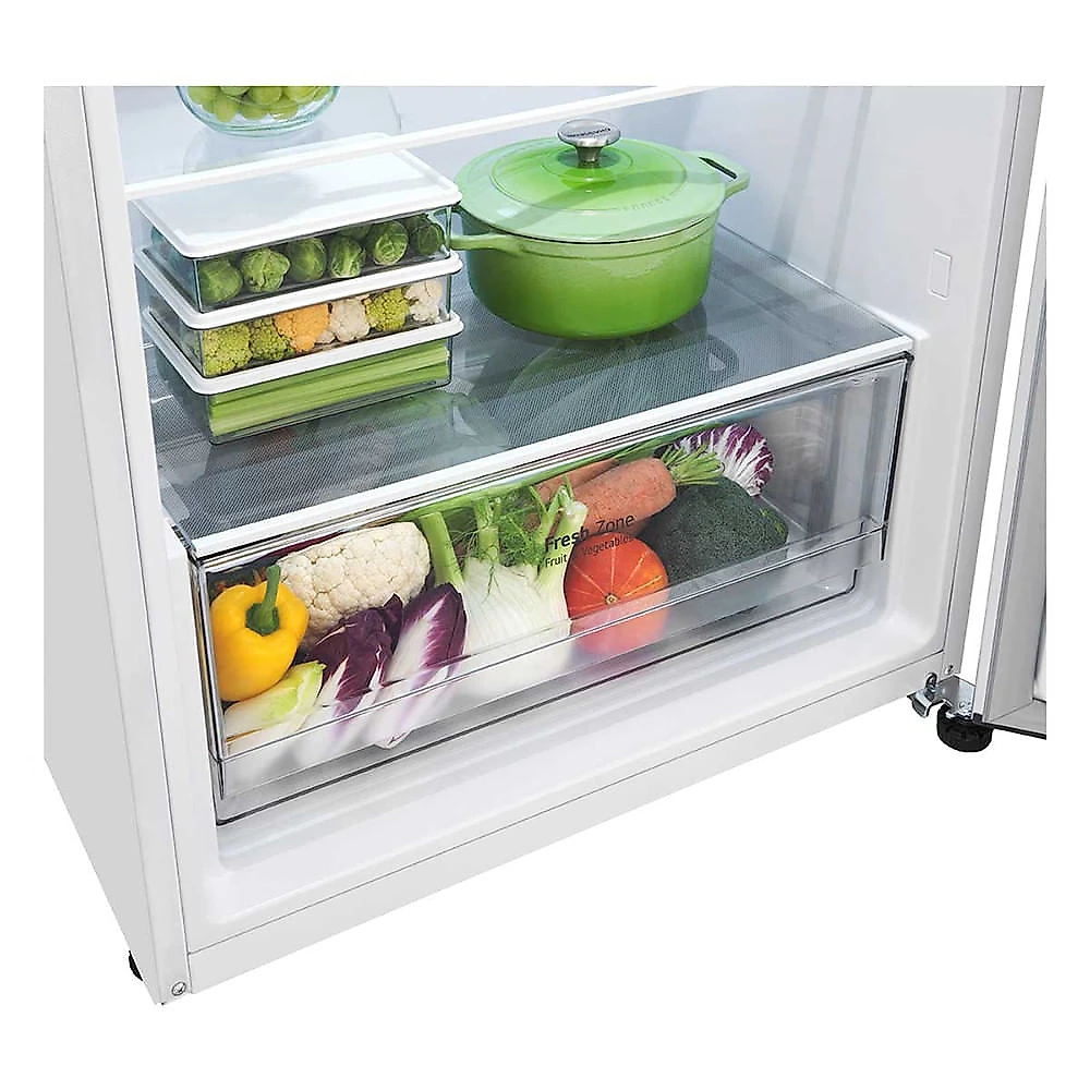 Geladeira LG Frost Free Inverter 375L Duplex GN-B372PQW Branco - 220V