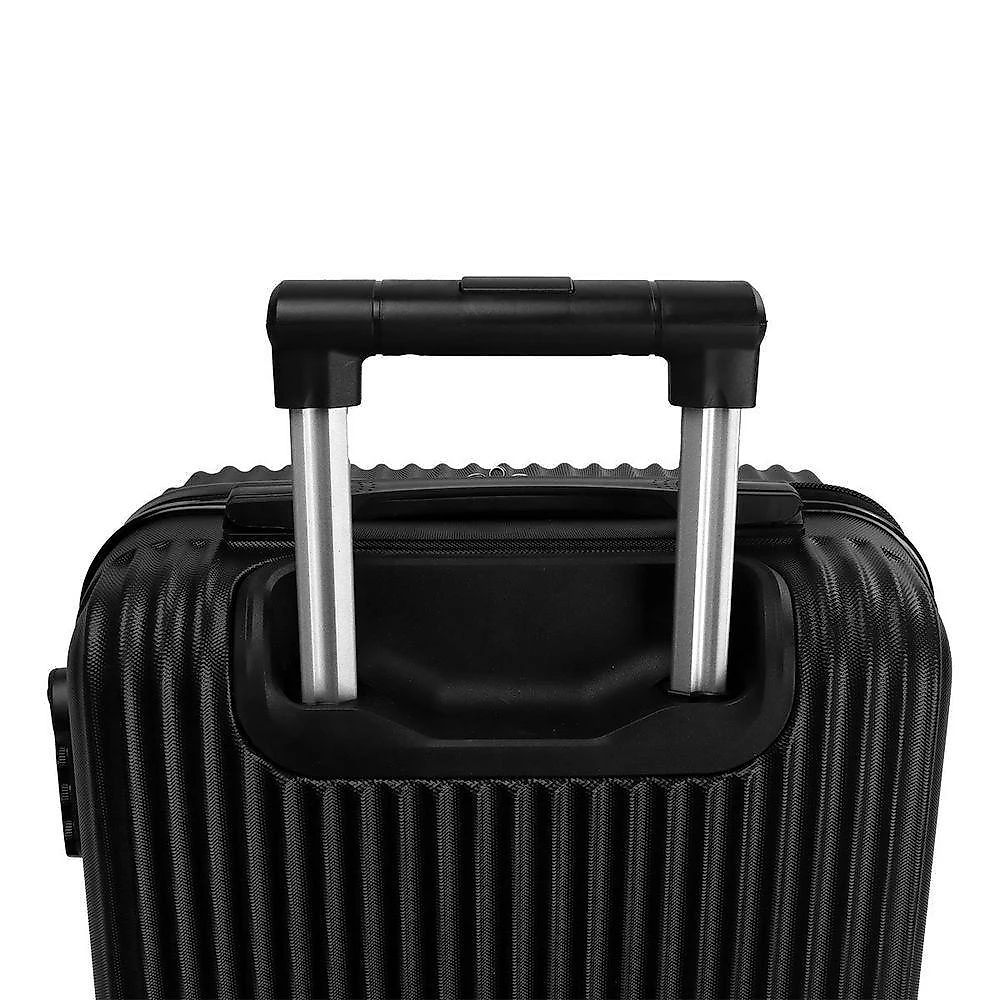Mala de Viagem Grande em ABS com Rodas 360o e Cadeado Embutido Modelo QMG-30 Preto