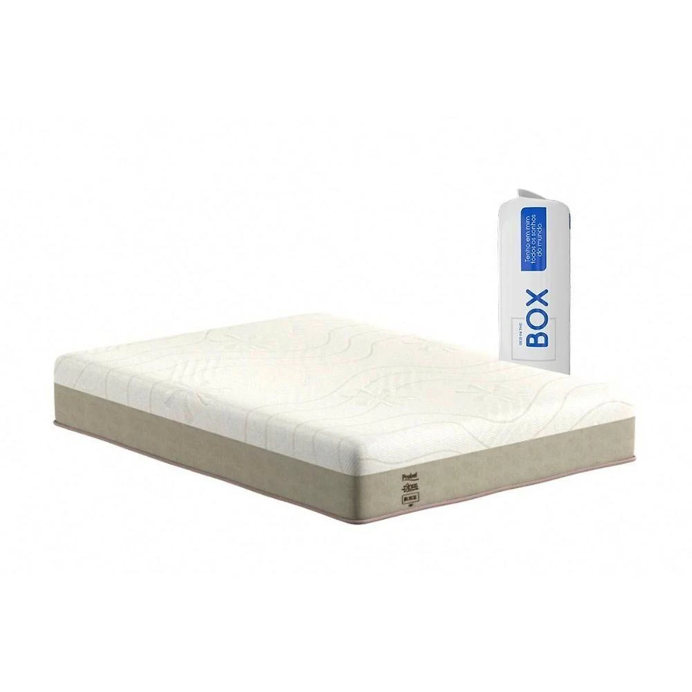 Colchão Casal Espuma D33 Euro Pillow Top 138x188x25CM Bege Probel