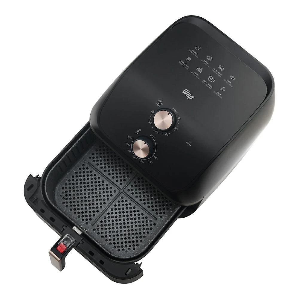 Fritadeira Elétrica Air Fryer WAP Mega 9L 1900W Antiaderente Preto 220V