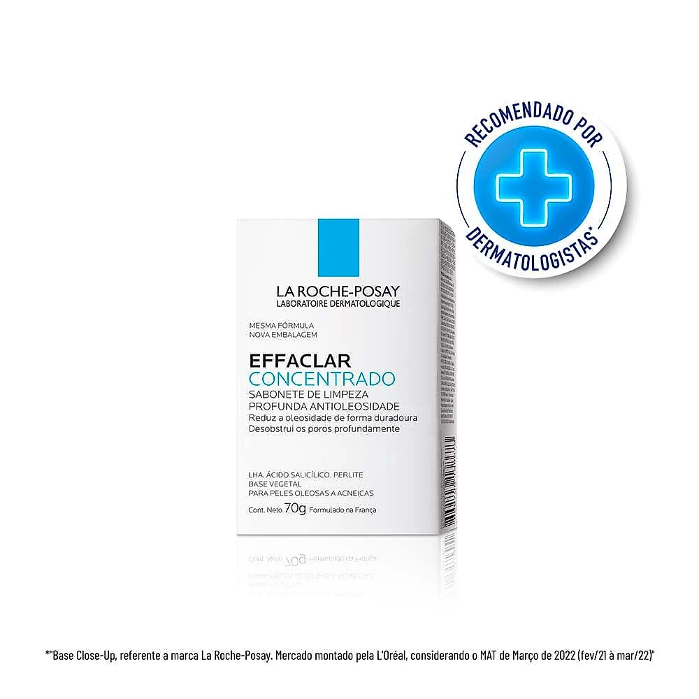 Sabonete em barra facial la roche posay - effaclar concentrado 70g