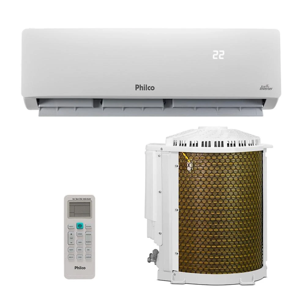 Ar-Condicionado Split Inverter 9000 BTUs Philco High Wall Só Frio 096662931/096662932 220V