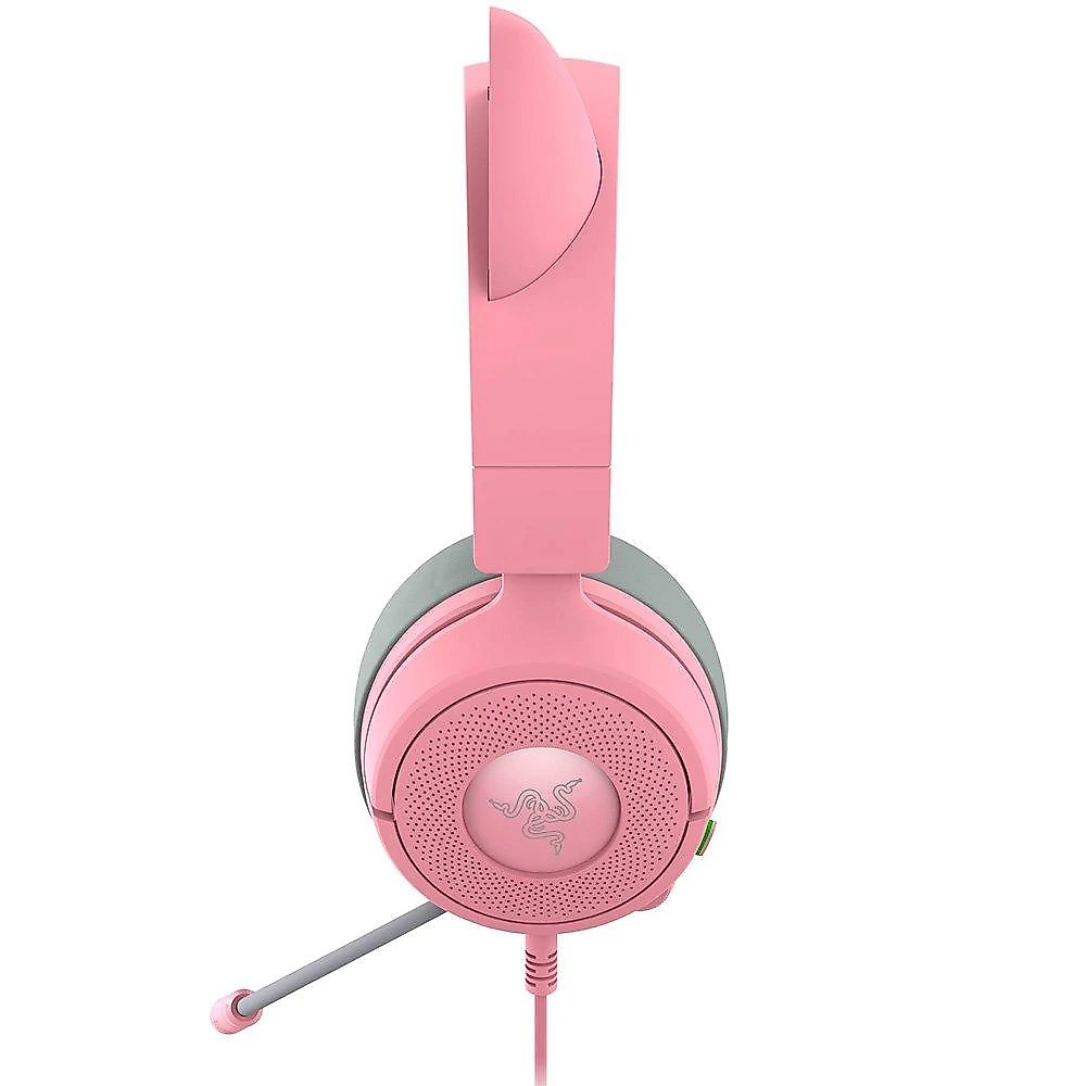 Headset Gamer Razer Kraken Kitty V3 X, RGB Chroma, Iluminação nas Orelhas, USB, Quartz - RZ04-05350100