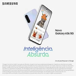 Smartphone Samsung Galaxy A36 5G Preto 128GB, 6GB RAM, Câmera Tripla até 50MP, Tela Super AMOLED 6.7", IP67, NFC, Recursos AI e Snapdragon 6 Gen 3