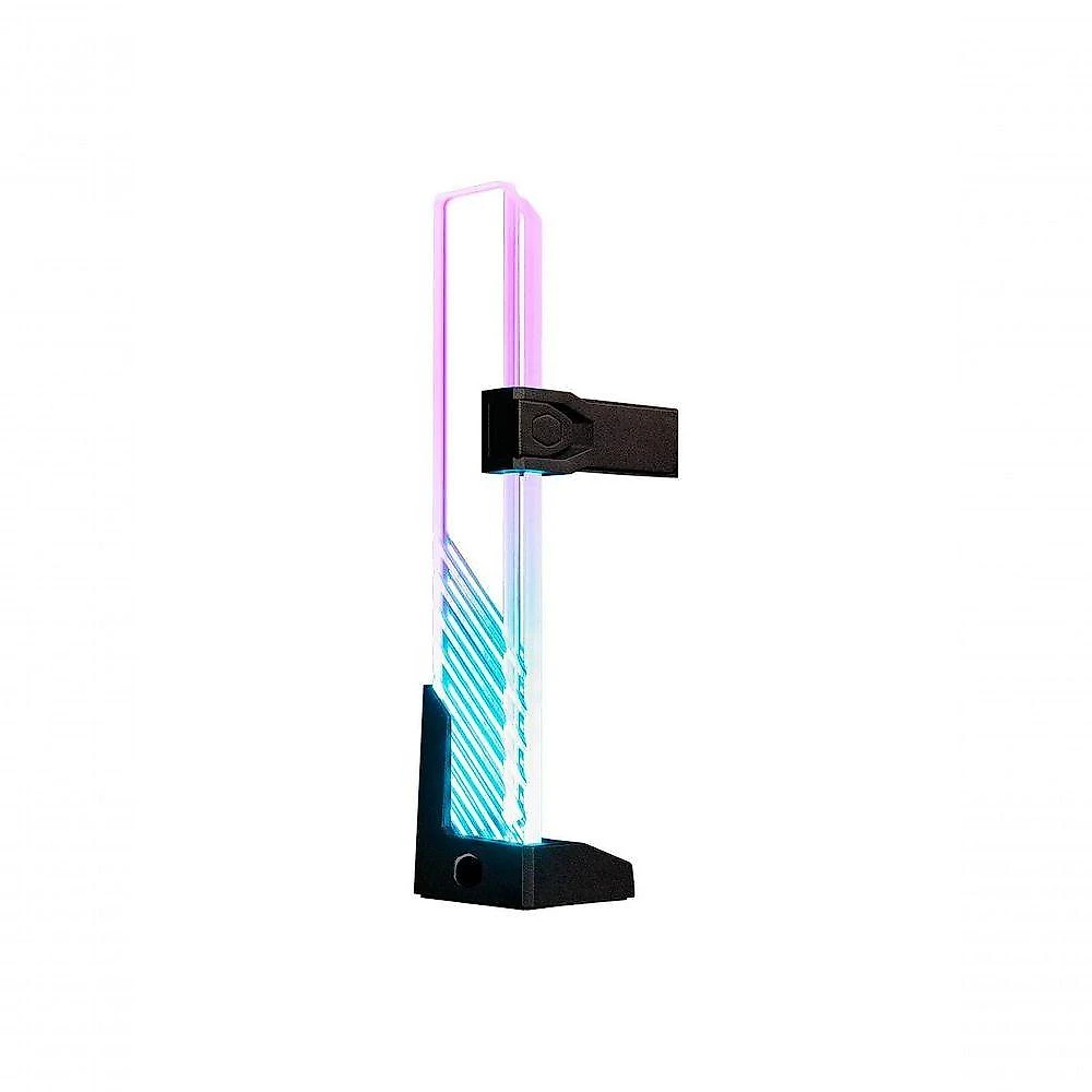 Suporte Universal para Placa de Vídeo MCA-U000R-GSBTG-00 com Vidro Temperado e Iluminação ARGB