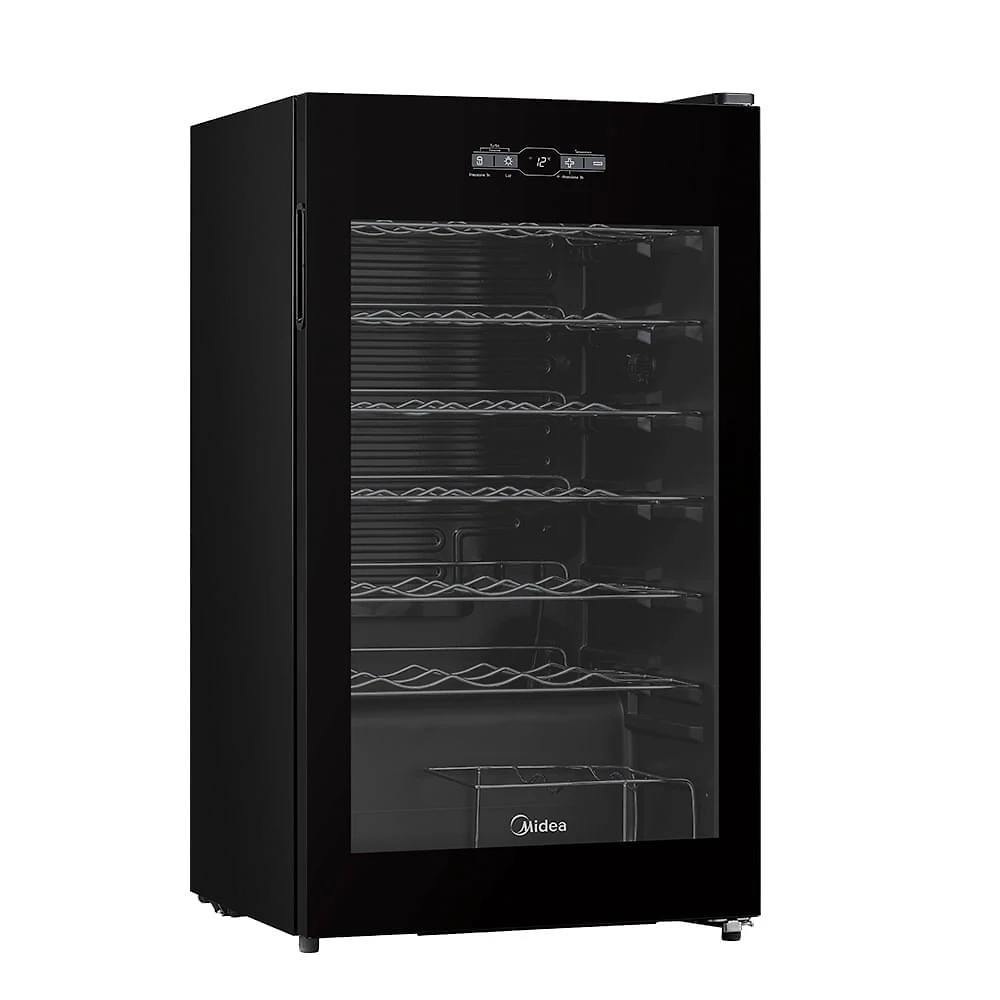 Adega de Vinhos Midea Inverter Smart para 34 Garrafas com até 18°C - MDRW150FGGGL3