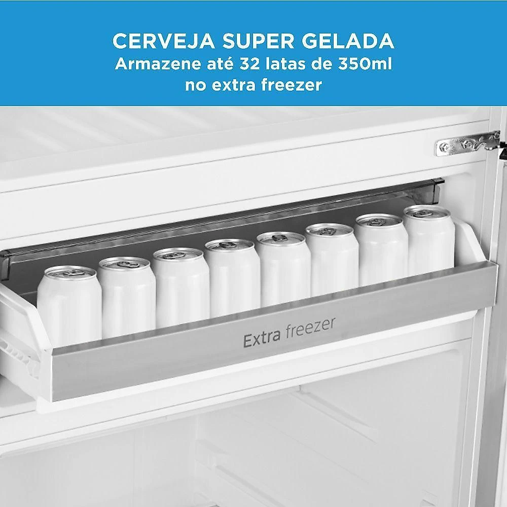 Refrigerador midea frost free duplex 491l inverter inox bivolt md-rt650evk463