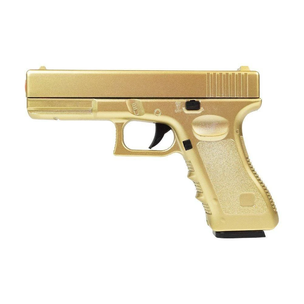 Pistola De Airsoft Vg G19 Gk-v20 Gold Metal Mola 6mm - Rossi